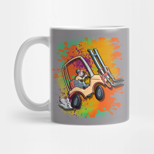 aggressive forklift driver by ttshirty